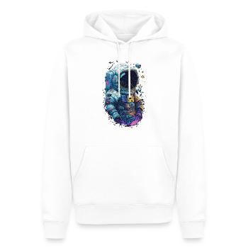 Astronaut - Männer Premium Bio Hoodie - Weiß - Vorne - Nico (187cm)