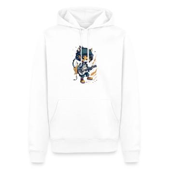 Musicien - Sweat à capuche Premium bio Homme - blanc - Devant - Nico (187cm)