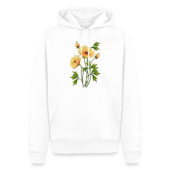 Fleur - Sweat à capuche Premium bio Homme - blanc - Devant - Nico (187cm)