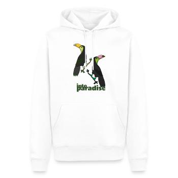 tukan into paradise - Männer Premium Bio Hoodie - Weiß - Vorne - Nico (187cm)