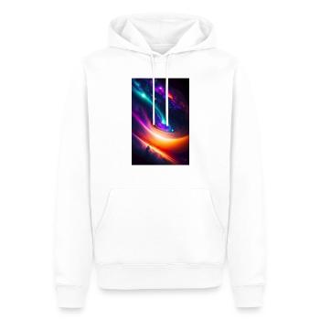 Abstract Galaxy - Men’s Premium Organic Hoodie - white - Front - Nico (187cm)