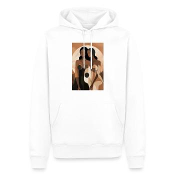 Deux femmes afro-américaines avec le même rêve. - Sweat à capuche Premium bio Homme - blanc - Devant - Nico (187cm)