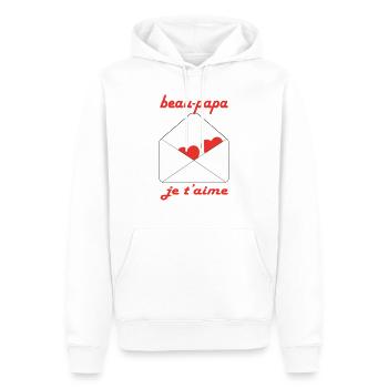 Beautiful daddy I love you - Men’s Premium Organic Hoodie - white - Front - Nico (187cm)