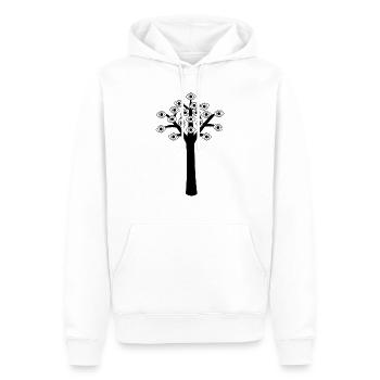 Tree - Männer Premium Bio Hoodie - Weiß - Vorne - Nico (187cm)