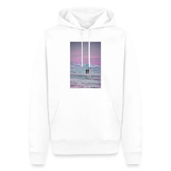 Abenteuer Arktis - Kinder erkunden das - Männer Premium Bio Hoodie - Weiß - Vorne - Nico (187cm)