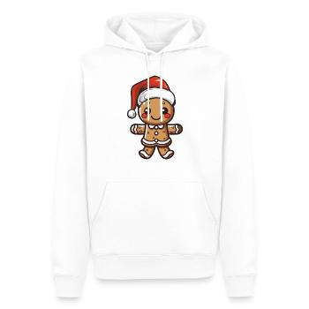 lebkuchenmann - Männer Premium Bio Hoodie - Weiß - Vorne - Nico (187cm)