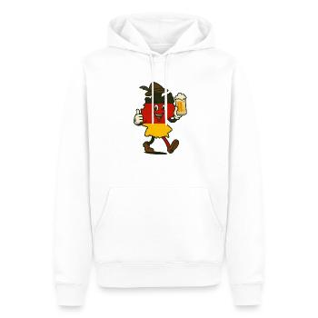 Allemagne - Sweat à capuche Premium bio Homme - blanc - Devant - Nico (187cm)