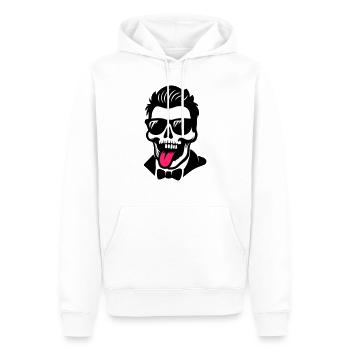 Totenkopf Bräutigam Jga - Männer Premium Bio Hoodie - Weiß - Vorne - Nico (187cm)
