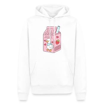 dumme gänse saft süße gans getränk - Männer Premium Bio Hoodie - Weiß - Vorne - Nico (187cm)