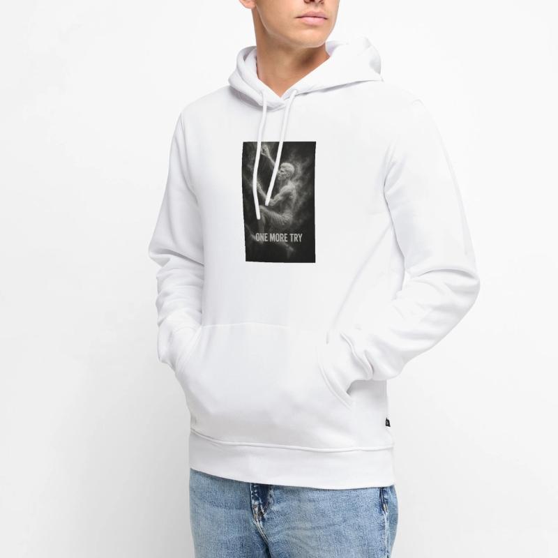 Encore un essai. Sweat à capuche Premium bio Homme