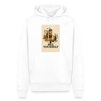 Bee yourself - Men’s Premium Organic Hoodie - white - Front - Nico (187cm)