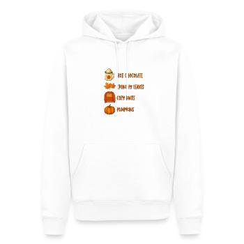 9DBE7008 7A30 409C 89D7 293B2B8C4CB0 - Männer Premium Bio Hoodie - Weiß - Vorne - Nico (187cm)
