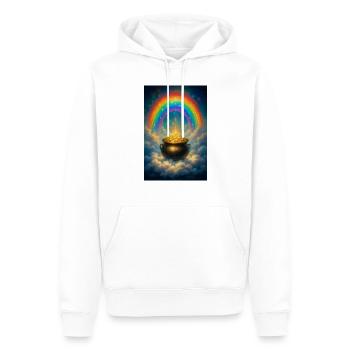 16 - Männer Premium Bio Hoodie - Weiß - Vorne - Nico (187cm)