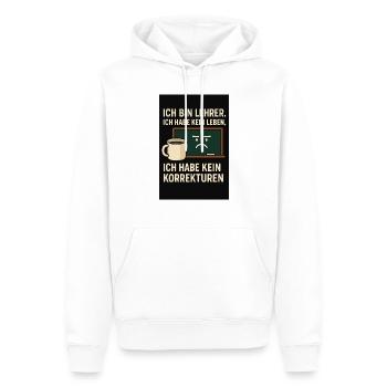 file 000000001dfc61f8858a3ab631420796 - Männer Premium Bio Hoodie - Weiß - Vorne - Nico (187cm)