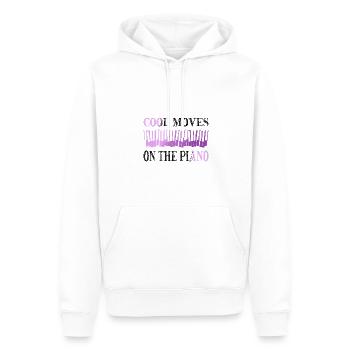 Piano Musician Cool Moves On Piano Piano - Men’s Premium Organic Hoodie - white - Front - Nico (187cm)