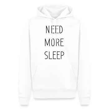 besoin de plus de sommeil - Sweat à capuche Premium bio Homme - blanc - Devant - Nico (187cm)