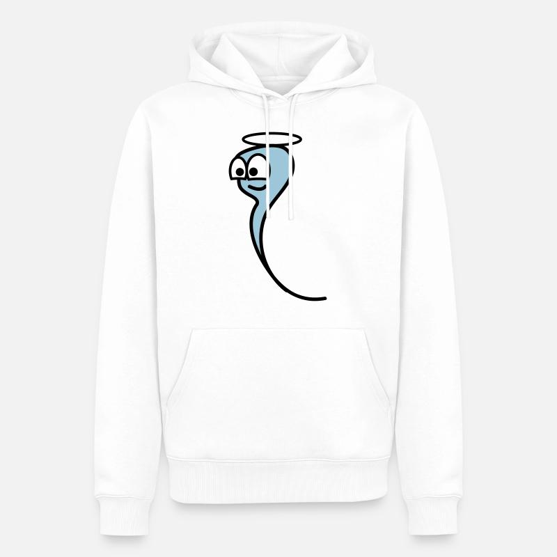 Bonne sperme - bonne spermie - Sweat à capuche Premium bio Homme - blanc