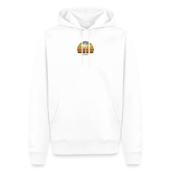 Retro Negril Jamaica Vintage Sunset Beach - Men’s Premium Organic Hoodie - white - Front - Nico (187cm)