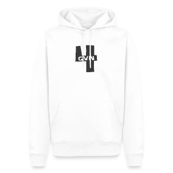Christliches Design 4GVN - Männer Premium Bio Hoodie - Weiß - Vorne - Nico (187cm)