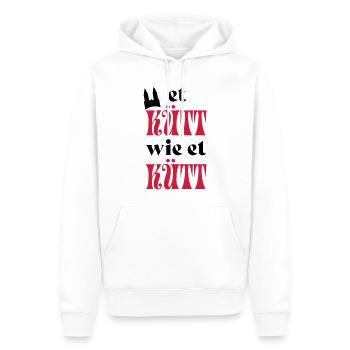 Karneval - Männer Premium Bio Hoodie - Weiß - Vorne - Nico (187cm)