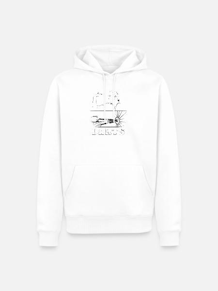 Darts Taylor Symbol Pfeile Dartturnier 180 icon - Männer Premium Bio Hoodie - Weiß