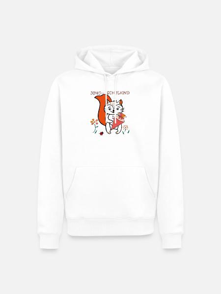 Schulkind, Einschulung, Zuckertüte - Männer Premium Bio Hoodie - Weiß