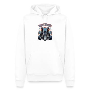 Ratsking Ratlook Shirt – Rustic Custom Style - Men’s Premium Organic Hoodie - white - Front - Nico (187cm)