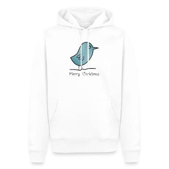 CHRISTMAS. MERRY CHRISTMAS. MERRY CHRISTMAS. NEW YEAR’S DAY - Men’s Premium Organic Hoodie - white - Front - Nico (187cm)