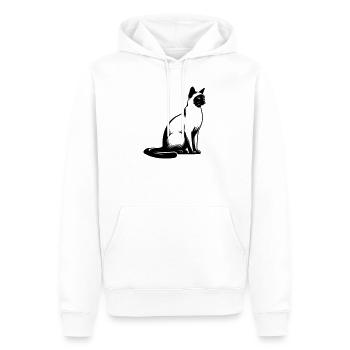 Siamkatze - Männer Premium Bio Hoodie - Weiß - Vorne - Nico (187cm)