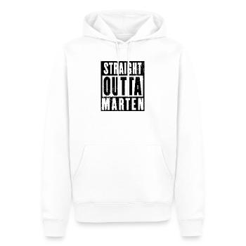 Marten, Dortmund Stadtteil, Ruhrgebiet, Ruhrpott, - Männer Premium Bio Hoodie - Weiß - Vorne - Nico (187cm)