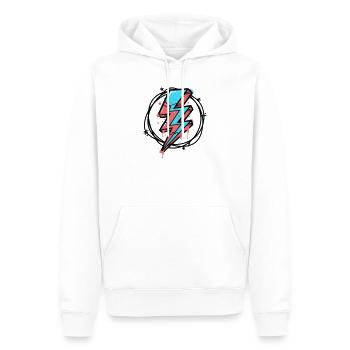 Foudre de style urbain - Sweat à capuche Premium bio Homme - blanc - Devant - Nico (187cm)