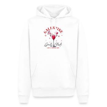 Valentine Girls Club Cocktail Illustration - Sweat à capuche Premium bio Homme - blanc - Devant - Nico (187cm)