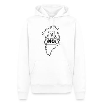 Le Groenland n’est pas à vendre - Sweat à capuche Premium bio Homme - blanc - Devant - Nico (187cm)