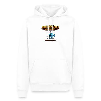 Anglermodus Aktiviert - Männer Premium Bio Hoodie - Weiß - Vorne - Nico (187cm)