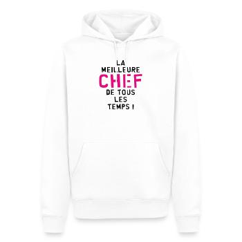 Bester Koch aller Zeiten - Männer Premium Bio Hoodie - Weiß - Vorne - Nico (187cm)