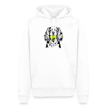 Cavalier King Charles Spaniel Ball Dogs Wilsigns - Sweat à capuche Premium bio Homme - blanc - Devant - Nico (187cm)