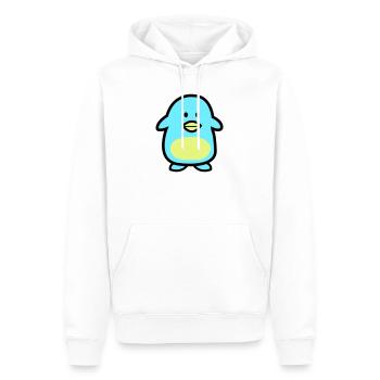 Pinguin-Comic - Männer Premium Bio Hoodie - Weiß - Vorne - Nico (187cm)