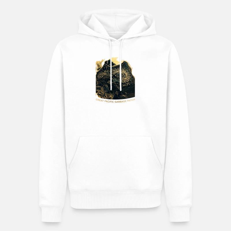 Pacific Garbage Patch - Männer Premium Bio Hoodie - Weiß