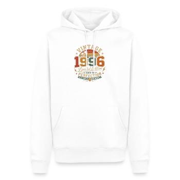 Édition limitée vintage 1996 - Sweat à capuche Premium bio Homme - blanc - Devant - Nico (187cm)