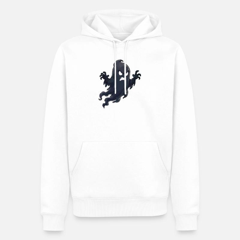 Wütender Schatten Geist - Männer Premium Bio Hoodie - Weiß