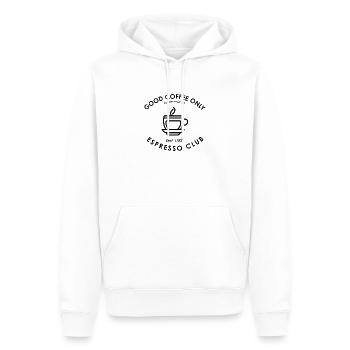 Good Coffee Only Espresso Club Tri-blend T-Shirt - Men’s Premium Organic Hoodie - white - Front - Nico (187cm)