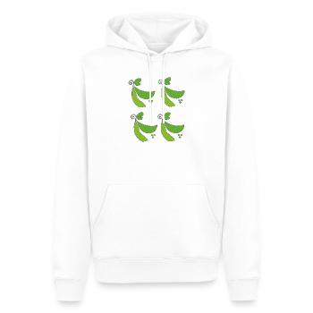 Erbsen schoten - Männer Premium Bio Hoodie - Weiß - Vorne - Nico (187cm)