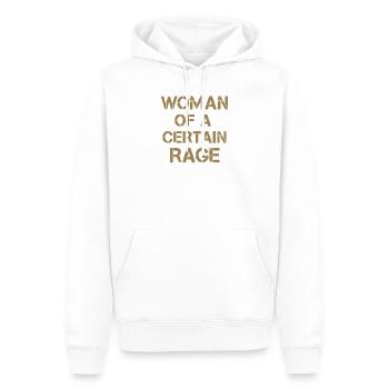 Woman Of A Certain Rage Hoodie Women Grunge Art - Men’s Premium Organic Hoodie - white - Front - Nico (187cm)