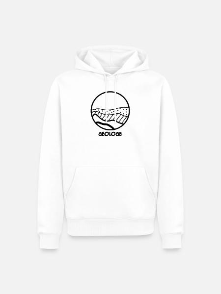 Geologe - Männer Premium Bio Hoodie - Weiß