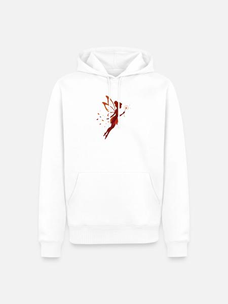 Fee Herbst Herbstfee – Wünsche & Loslassen - Männer Premium Bio Hoodie - Weiß
