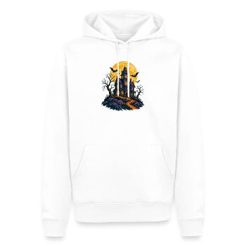 Das Spukhaus auf dem Hügel - Männer Premium Bio Hoodie - Weiß - Vorne - Nico (187cm)