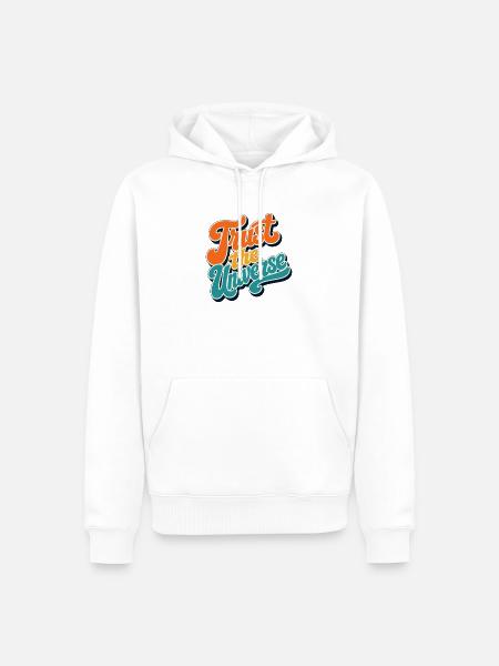 Vertraue dem Universum - Männer Premium Bio Hoodie - Weiß