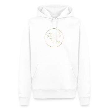 Signes du zodiaque Taurus Taureau - Sweat à capuche Premium bio Homme - blanc - Devant - Nico (187cm)