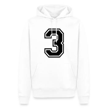 3 - Sweat à capuche Premium bio Homme - blanc - Devant - Nico (187cm)