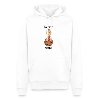 BB Fille 4 - Sweat à capuche Premium bio Homme - blanc - Devant - Nico (187cm)